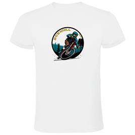Kruskis Downhill Rider Short Sleeve T-shirt Branco L Homem