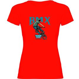 Kruskis Bmx Extreme Short Sleeve T-shirt Vermelho M Mulher