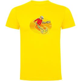 Kruskis Freestyle Rider Short Sleeve T-shirt Amarelo XL Homem