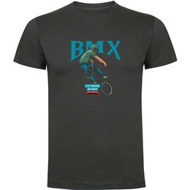 Kruskis Bmx Extreme Short Sleeve T-shirt Cinzento M Homem