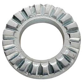 Schwarz Toothed Washer Ring For Rear Wheel 10 Units Prateado