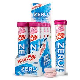 High5 Zero Tablets Box 8 X 20 Units Pink Grapefruit Transparente