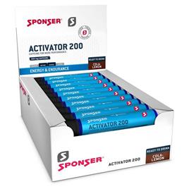 Sponser Sport Food Activator 200 25ml Cocacola Lemon Supplement Drink Box 30 Units Transparente