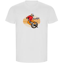 Kruskis Freestyle Rider Eco Short Sleeve T-shirt Branco 2XL Homem