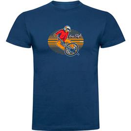 Kruskis Freestyle Rider Short Sleeve T-shirt Azul M Homem