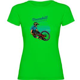 Kruskis Downhill Adventure Short Sleeve T-shirt Verde M Mulher