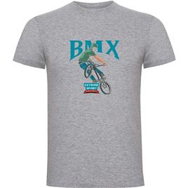 Kruskis Bmx Extreme Short Sleeve T-shirt Cinzento S Homem
