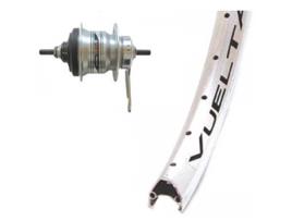 Winora Vuelta Airline 1 Shimano Nexus 7s Front Wheel Prateado 9 x 100 mm