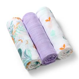 Babyono 3 70x70 Cm Bamboo Musselin Pack Colorido