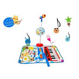 Reig Musicales Battery And Piano Carpet With Micro Happy Music Sport Colorido