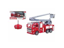 Jugatoys Fire Truck Radio Control Scale 1:28. 23 Cm Vermelho