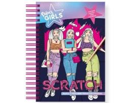 Super Girls Creative Book Neon Scratch Art Rosa