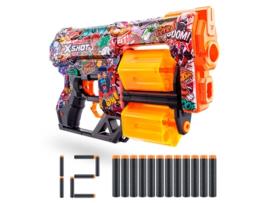 X-shot Skins Double Toy Gun With 12 Foam Darts Colorido