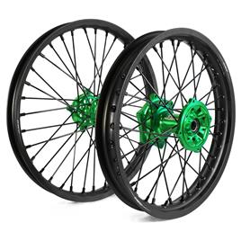 Holeshot 2.15x19`` 1.60x21`` Kawasaki Kx450f/kx250f Rim Verde 2.15 / 1.60 / R19/R21