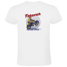 Kruskis Forever Vintage Short Sleeve T-shirt Branco 2XL Homem