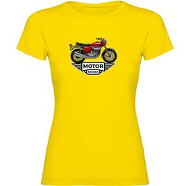 Kruskis Motor Short Sleeve T-shirt Amarelo M Mulher