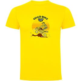 Kruskis Quad Bike Short Sleeve T-shirt Amarelo L Homem