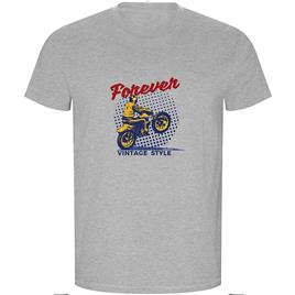 Kruskis Forever Vintage Eco Short Sleeve T-shirt Cinzento M Homem