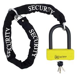 Urban Security Chain Lock Loop 120+ur85120 U-lock Preto 120 cm