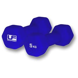 Ufe Hex Neoprene Coated Dumbbell 2 Units Roxo 5 kg