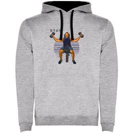 Kruskis Stay Strong Bicolor Hoodie Cinzento 3XL Homem