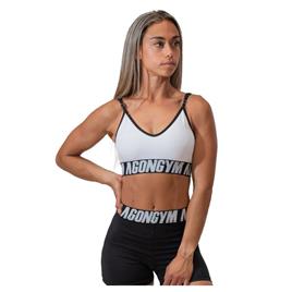 Agongym Pro Sports Top High Support Branco XS Mulher