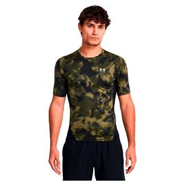 Under Armour Hg Armour Printed Short Sleeve T-shirt Verde S Homem
