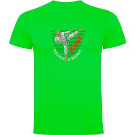 Kruskis Karate Short Sleeve T-shirt Verde M Homem