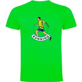 Kruskis Runner Short Sleeve T-shirt Verde M Homem