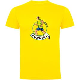 Kruskis Runner Short Sleeve T-shirt Amarelo M Homem