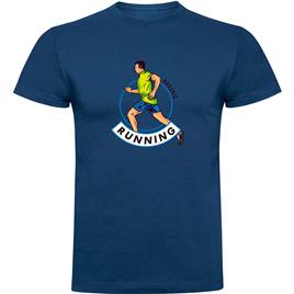 Kruskis Runner Short Sleeve T-shirt Azul 2XL Homem