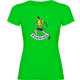 Kruskis Runner Short Sleeve T-shirt Verde XL Mulher