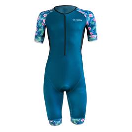 Oxsitis Trifonction Zip Central Short Sleeve Trisuit Azul S Homem