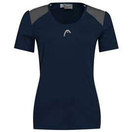 Head Racket Club 22 Short Sleeve T-shirt Azul L Mulher