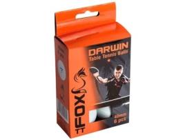 Fox Tt Darwin 1 Star Table Tennis Balls Laranja 6 Balls