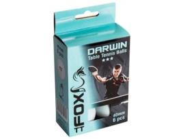 Fox Tt Darwin 3 Star Table Tennis Balls Transparente 6 Balls