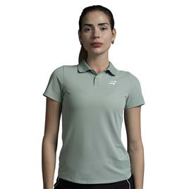 Bikkoa Nahla Short Sleeve Polo Verde M Mulher