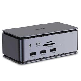 Lindy Dst-pro Usb4/usb-c Docking Station Prateado