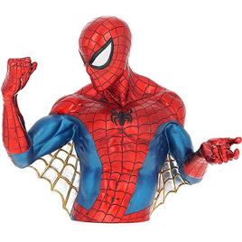 Monogram Moneybox Bust Spider Man Metal Version 20 Cm Vermelho