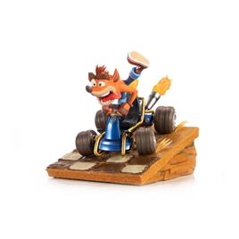 First 4 Figures Crash In Kart 31 Cm Crash Bandicoot Statue Castanho