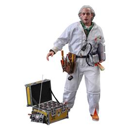 Hot Toys Figure Movie Masterpiece 1/6 Doc Brown Deluxe 30 Cm Return To The Future Castanho