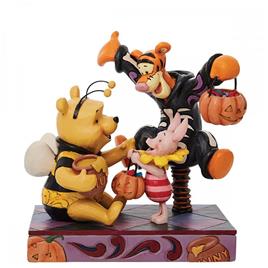 Enesco Decorative Figure Winnie The Pooh And Friends Halloween Colorido
