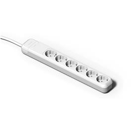 Famatel 3 M Power Strip 6 Outlets Prateado