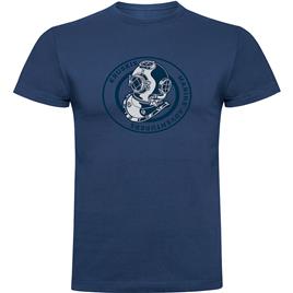 Kruskis Scuba Short Sleeve T-shirt Azul M Homem