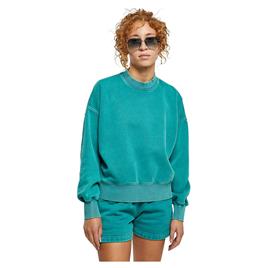 Urban Classics Oversized Stone Washed Sweater Verde 4XL Mulher