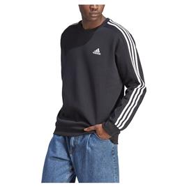 Adidas Essentials Fleece 3 Stripes Sweatshirt Preto L / Regular Homem