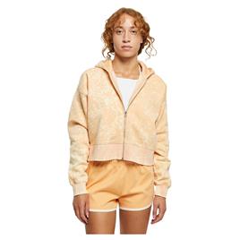 Urban Classics Oversized Towel Washed Full Zip Sweatshirt Beige 5XL Mulher