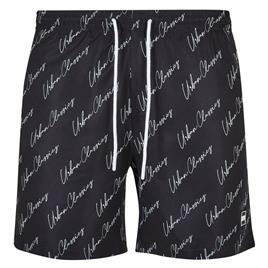 Urban Classics Pattern Swimming Shorts Preto 5XL Homem