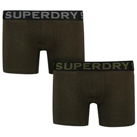 Superdry Boxer 2 Units Verde S Homem