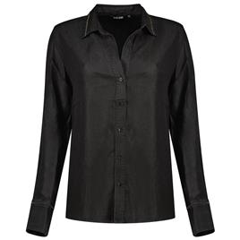 Salsa Jeans 21007170 Regular Fit Long Sleeve Shirt Preto M Mulher